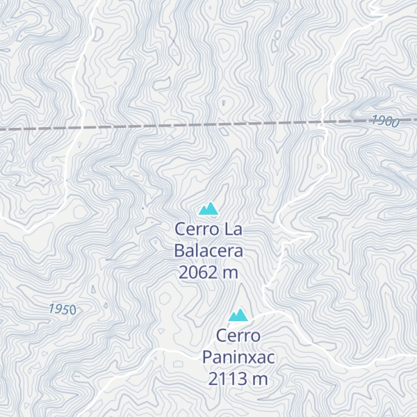 Map of Cerro La Balacera