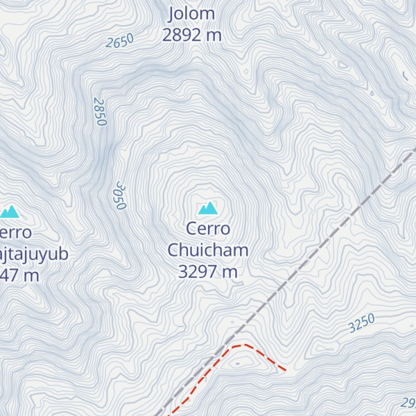 Map of Cerro Chuicham