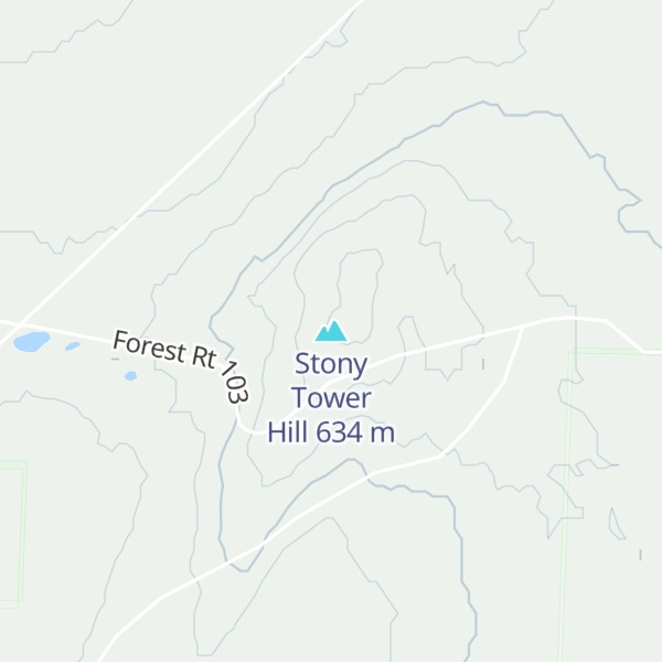 Map of Stony Tower Hill