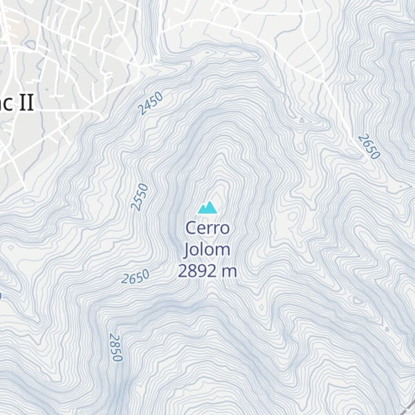 Map of Cerro Jolom