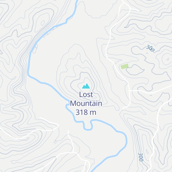 Map of Lost Mountain