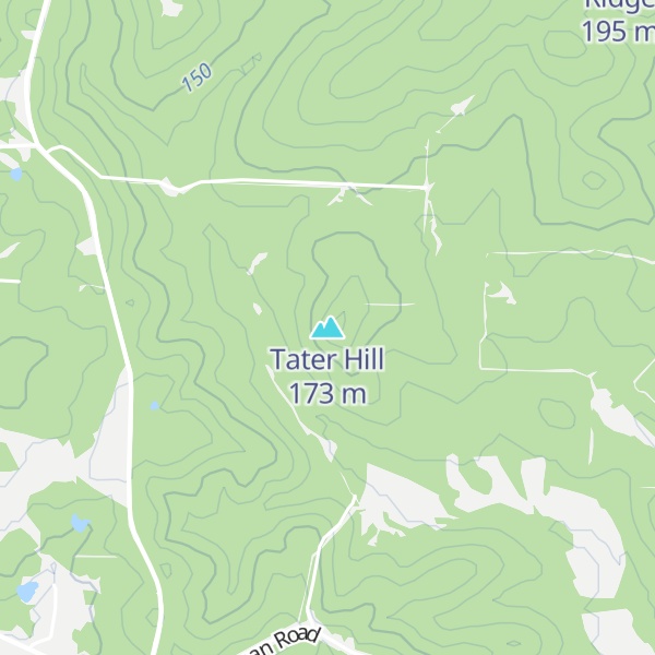 Map of Tater Hill