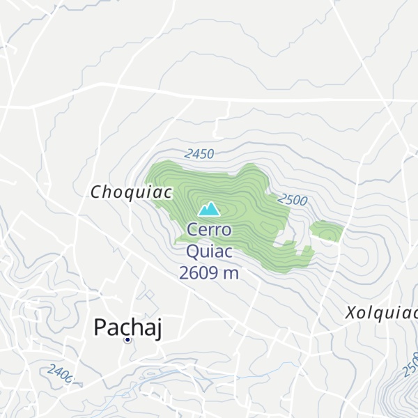 Map of Cerro Quiac