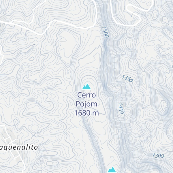 Map of Cerro Pojom