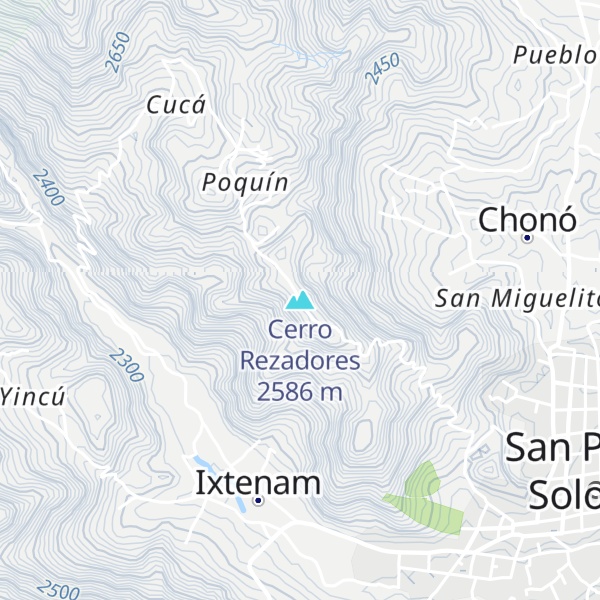 Map of Cerro Rezadores