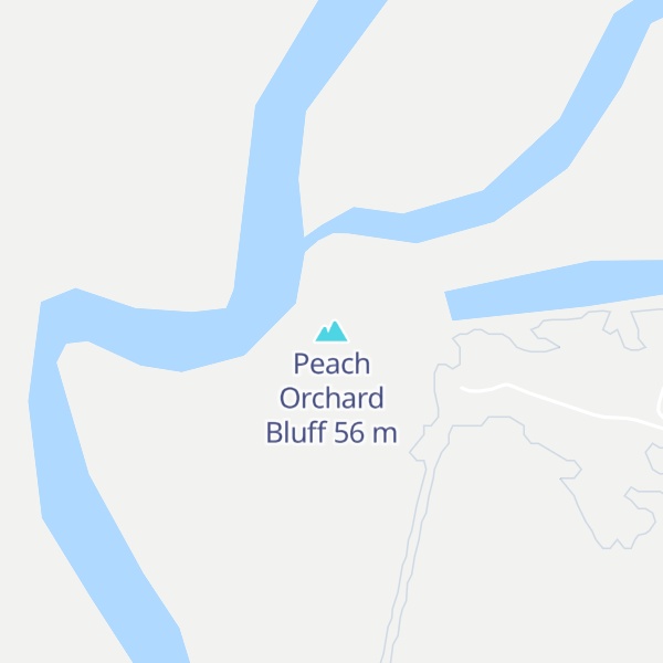 Map of Peach Orchard Bluff
