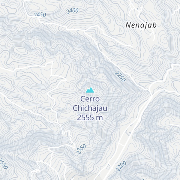 Map of Cerro Chichajau