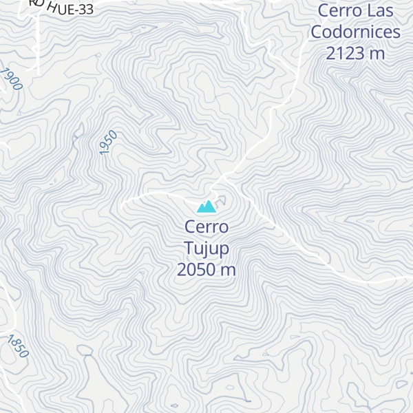 Map of Cerro Tujup
