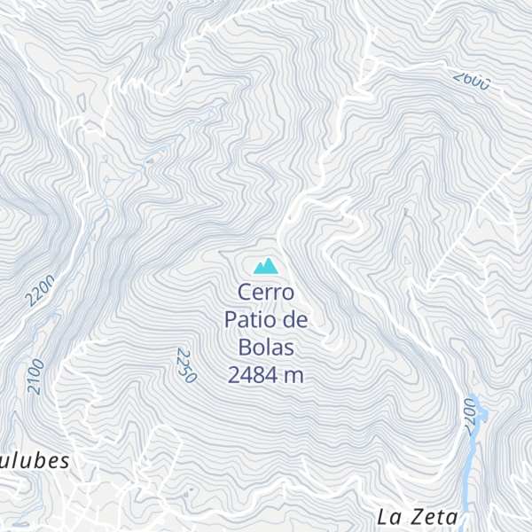 Map of Cerro Patio de Bolas