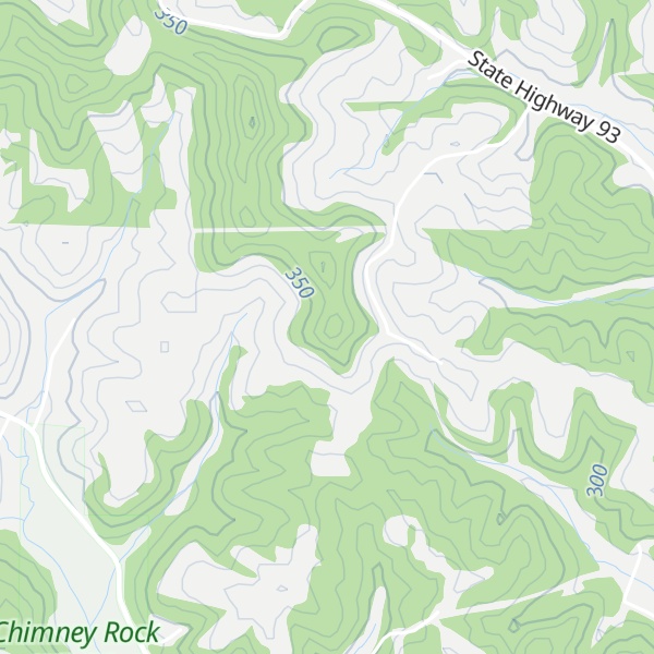 Map of Chimney Rock