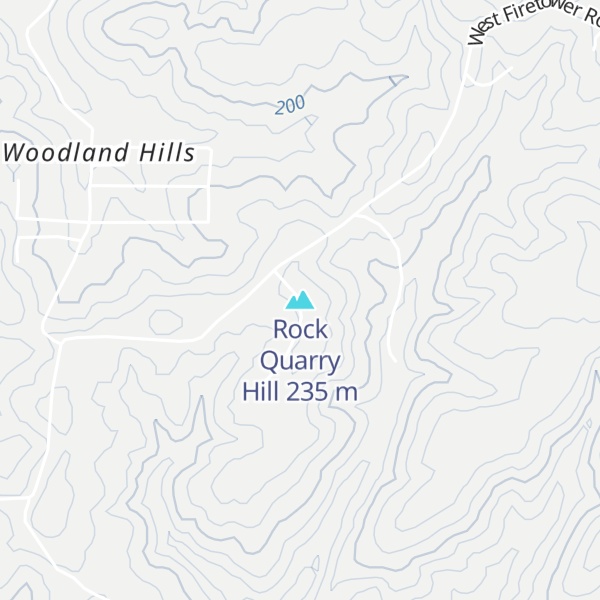 Map of Rock Quarry Hill