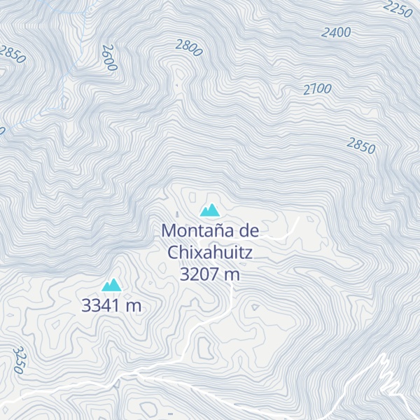 Map of Montaña de Chixahuitz