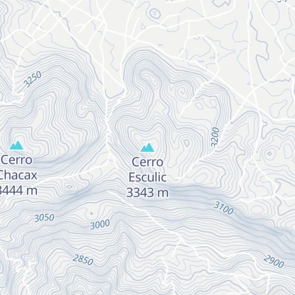 Map of Cerro Esculic