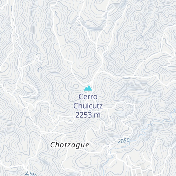 Map of Cerro Chuicutz