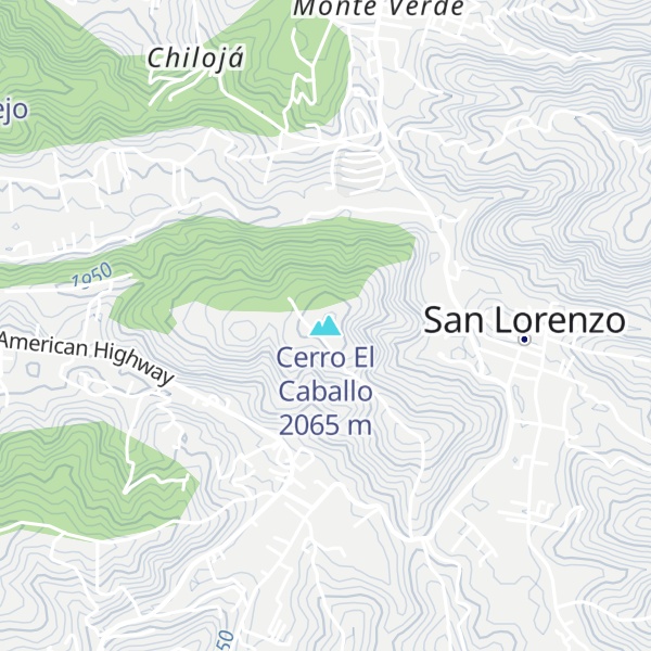 Map of Cerro El Caballo