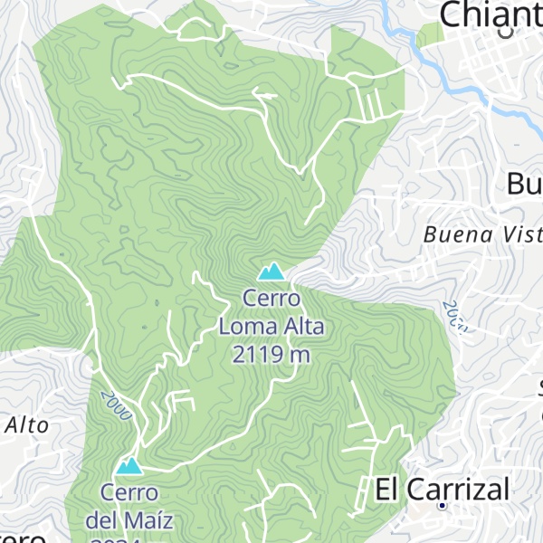 Map of Cerro Loma Alta