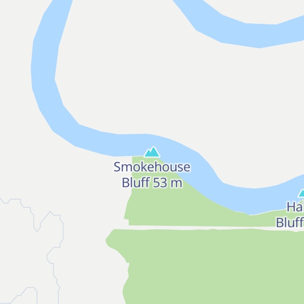 Map of Smokehouse Bluff
