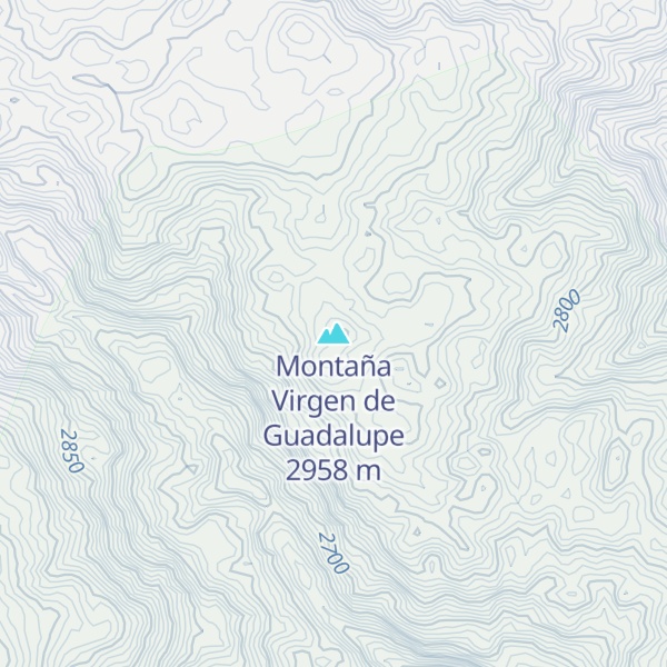 Map of Montaña Virgen de Guadalupe