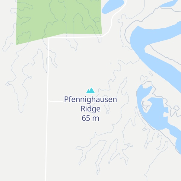 Map of Pfennighausen Ridge