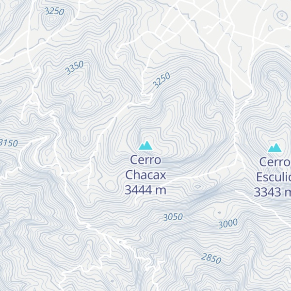 Map of Cerro Chacax