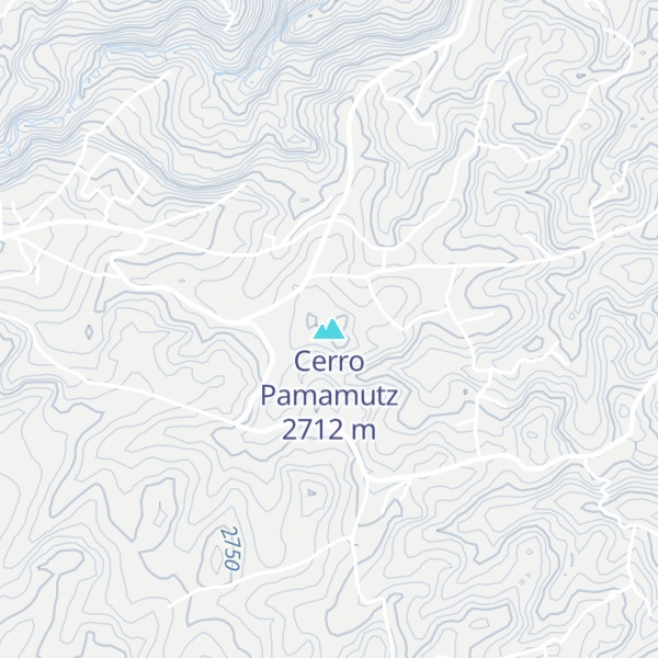 Map of Cerro Pamamutz