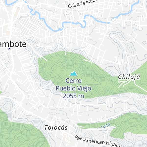 Map of Cerro Pueblo Viejo