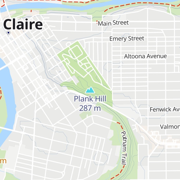 Map of Plank Hill