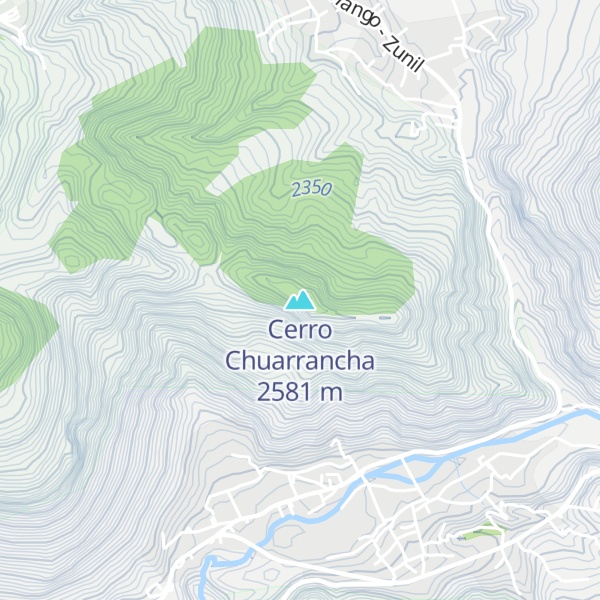 Map of Cerro Chuarrancha
