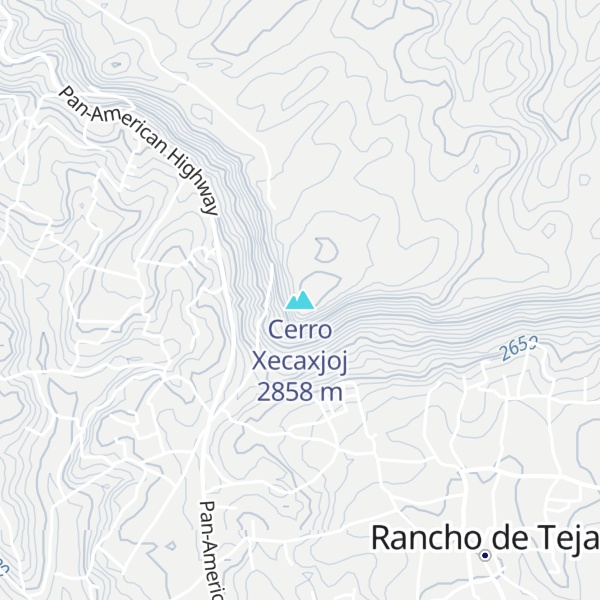 Map of Cerro Xecaxjoj
