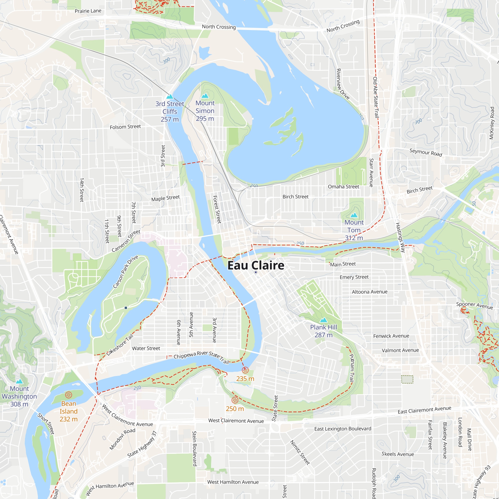 Eau Claire Area Chamber of Commerce map