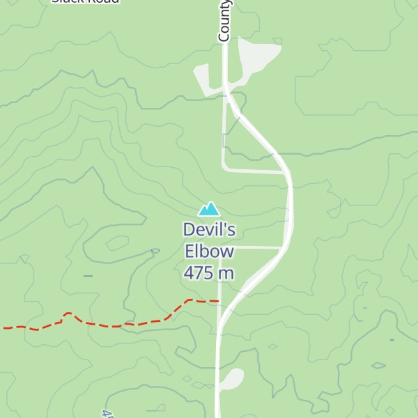 Map of Devil's Elbow