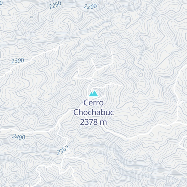Map of Cerro Chochabuc