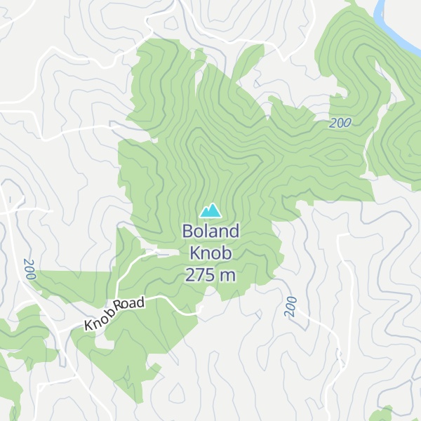 Map of Boland Knob