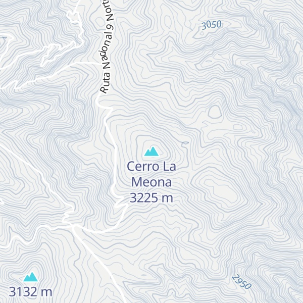 Map of Cerro La Meona