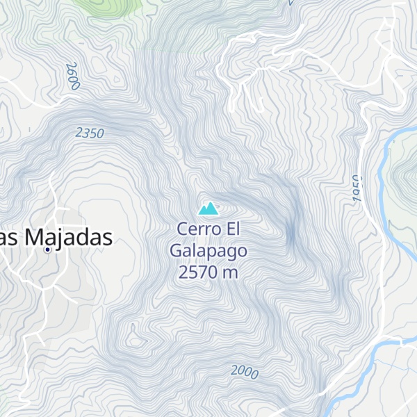 Map of Cerro El Galapago