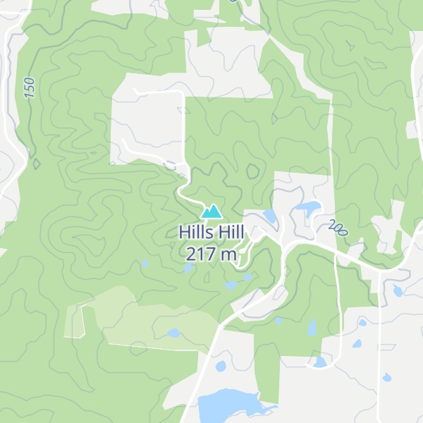 Map of Hills Hill