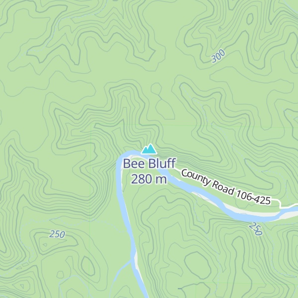 Map of Bee Bluff