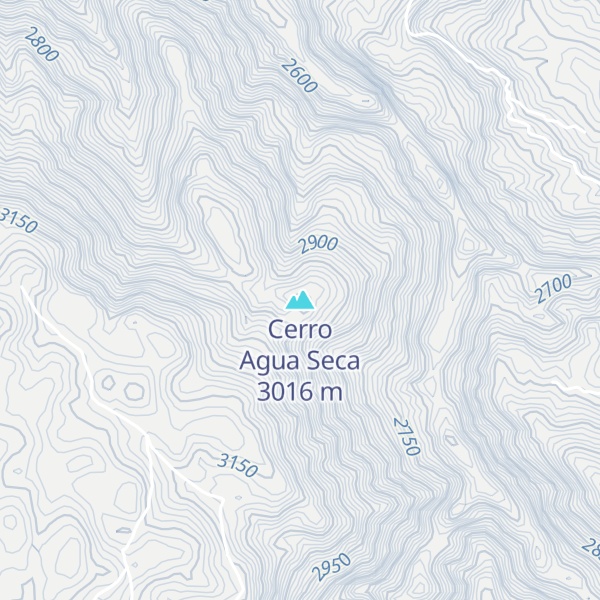 Map of Cerro Agua Seca