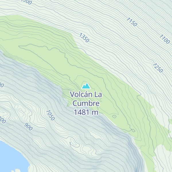 Map of Volcán La Cumbre