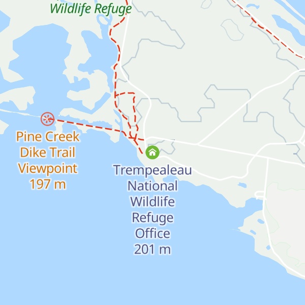 Map of Trempealeau National Wildlife Refuge Office