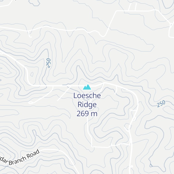 Map of Loesche Ridge