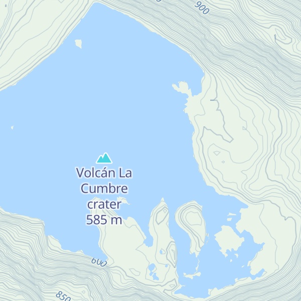 Map of Volcán La Cumbre
