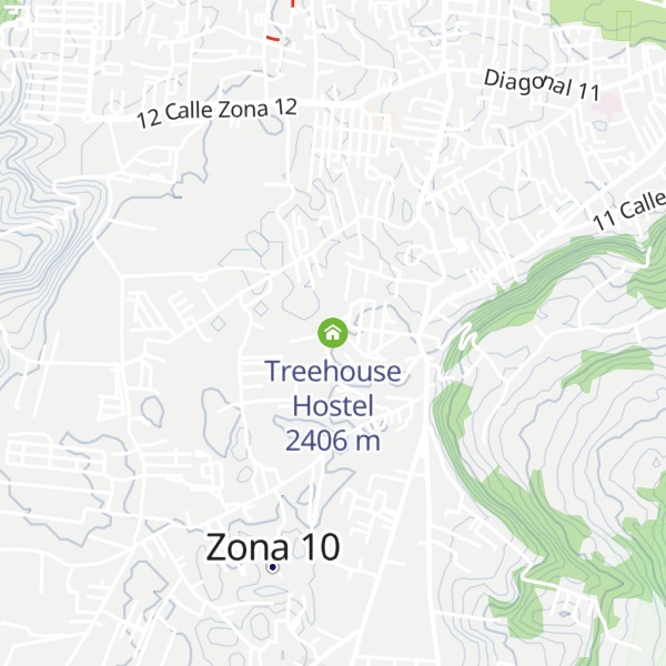 Map of Treehouse Hostel