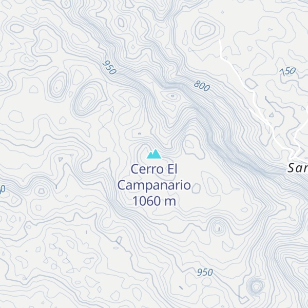 Map of Cerro El Campanario