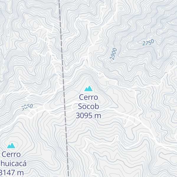 Map of Cerro Socob