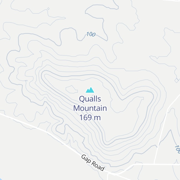 Map of Qualls Mountain