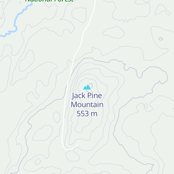 Map of Jack Pine Mountain