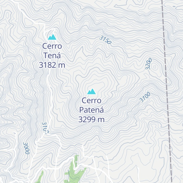 Map of Cerro Patená