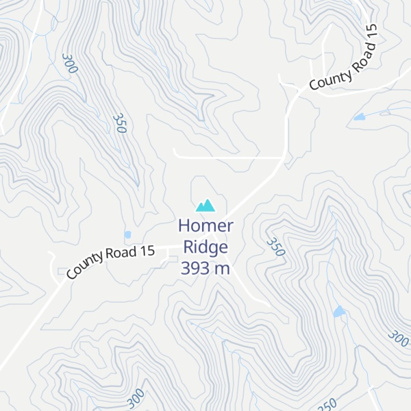 Map of Homer Ridge