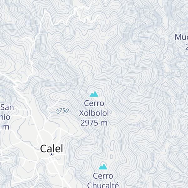 Map of Cerro Xolbolol